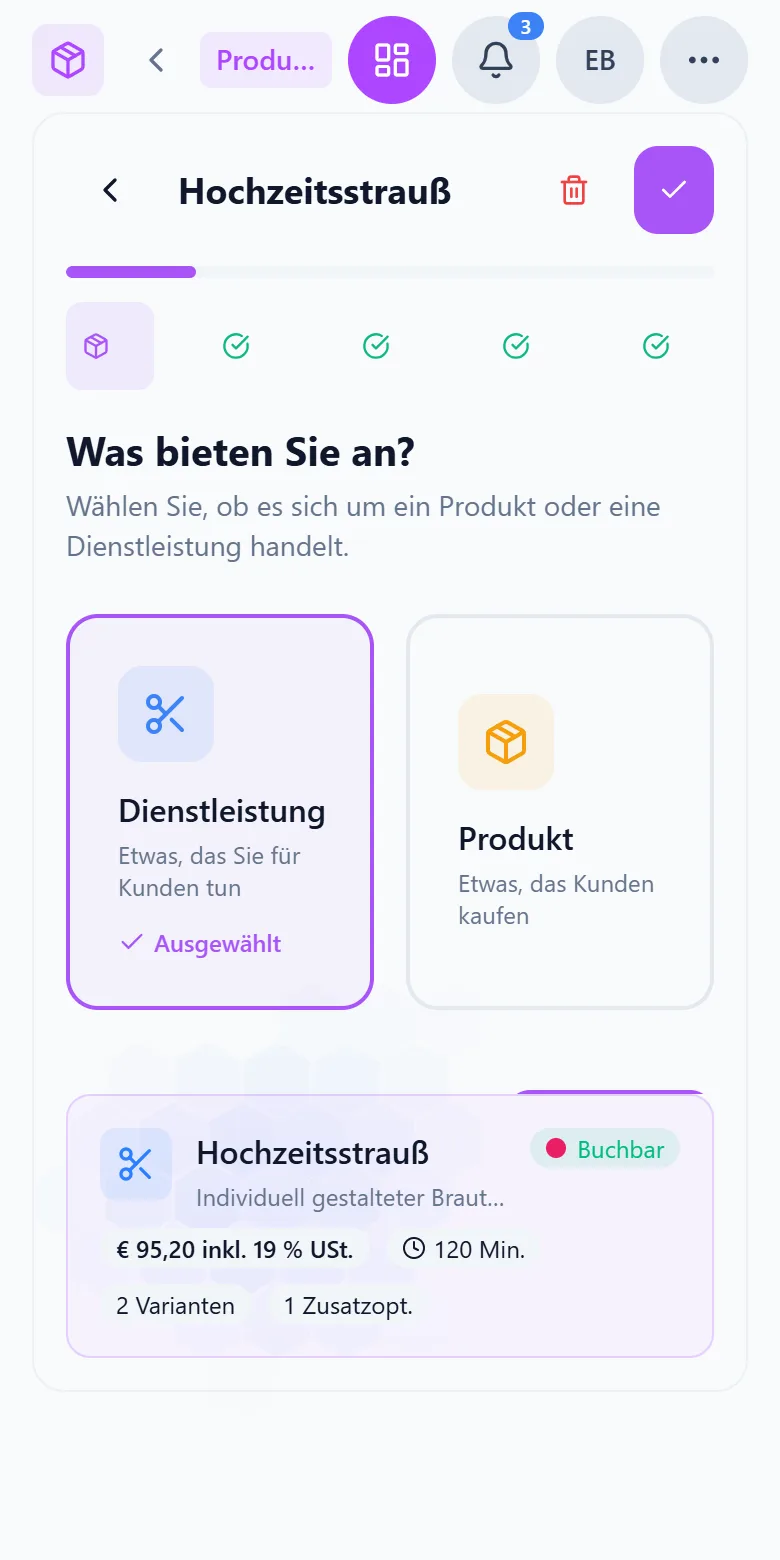Leistungen in 24 Sprachen in Capwork auf dem Smartphone
